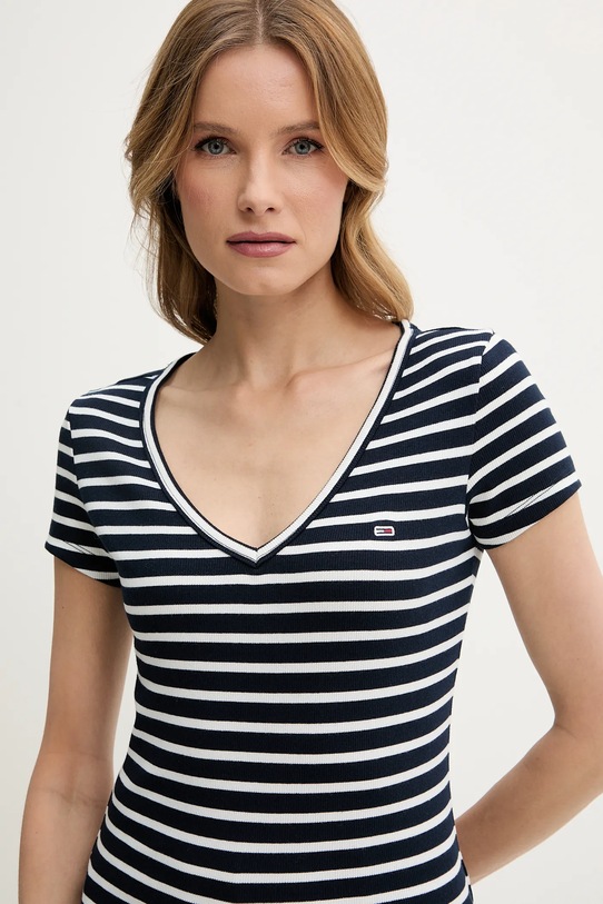 Îmbrăcăminte Tommy Jeans tricou DW0DW17385 bleumarin