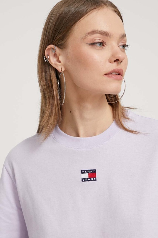 Tommy Jeans t-shirt fioletowy DW0DW17391
