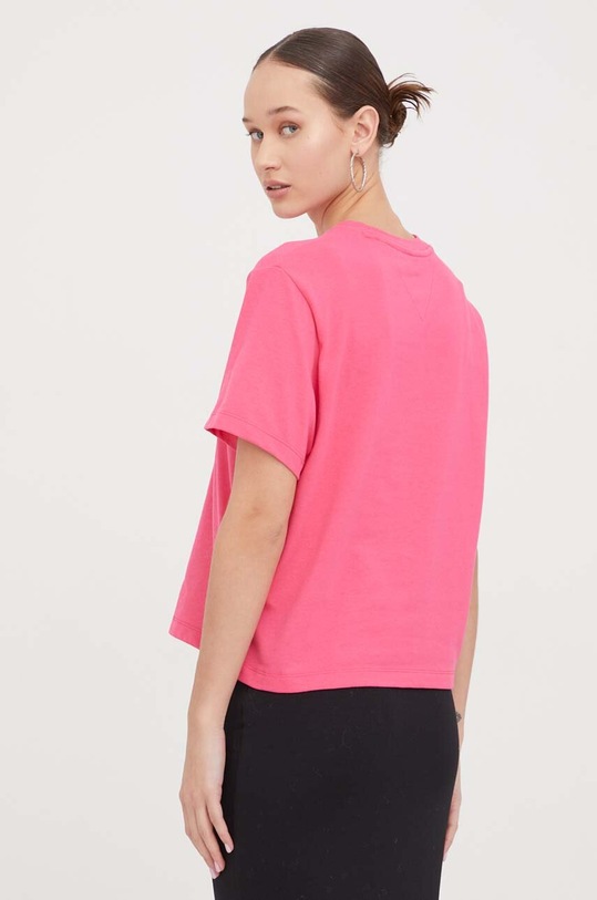 Ρούχα Μπλουζάκι Tommy Jeans DW0DW17391 ροζ