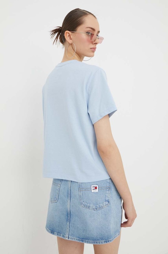 Odzież Tommy Jeans t-shirt DW0DW17391 niebieski