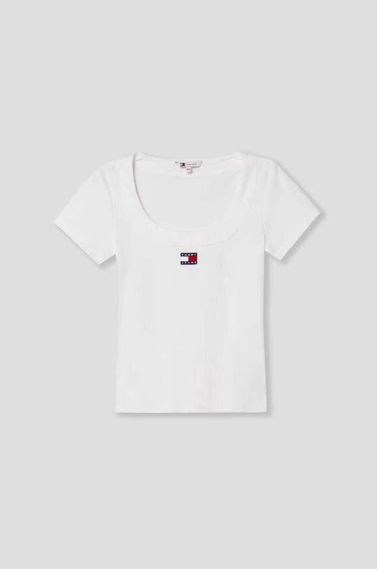 Tommy Jeans t-shirt aplikacja biały DW0DW17396
