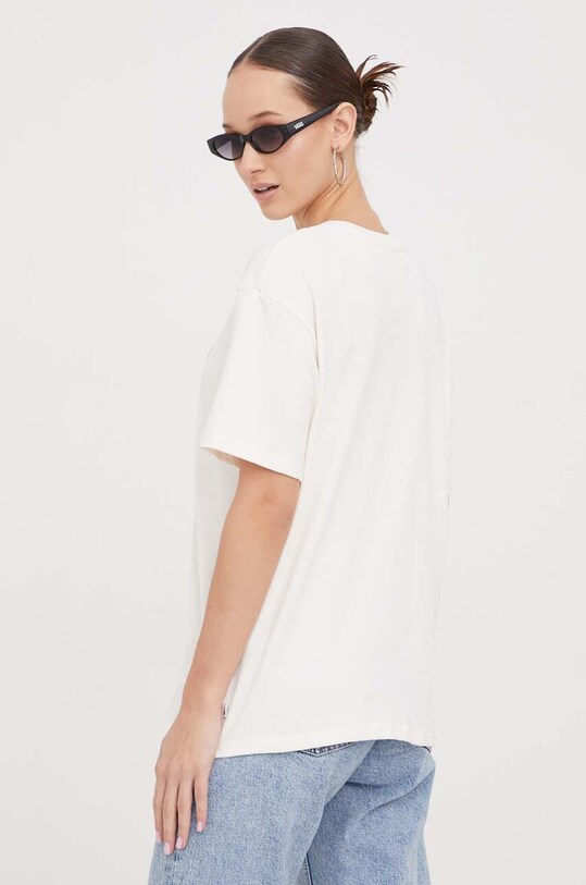 Odzież Tommy Jeans t-shirt bawełniany DW0DW17375 beżowy
