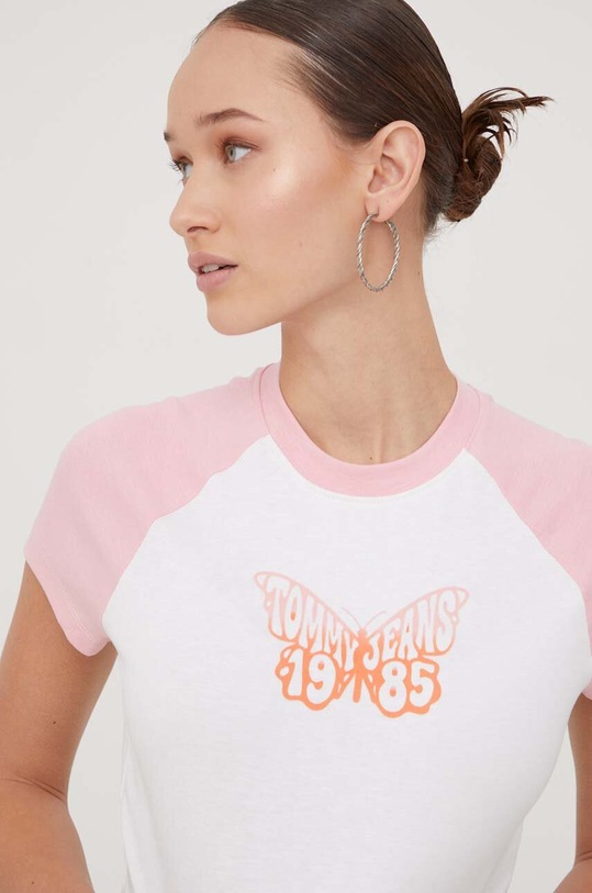 Tommy Jeans tricou alb DW0DW17379