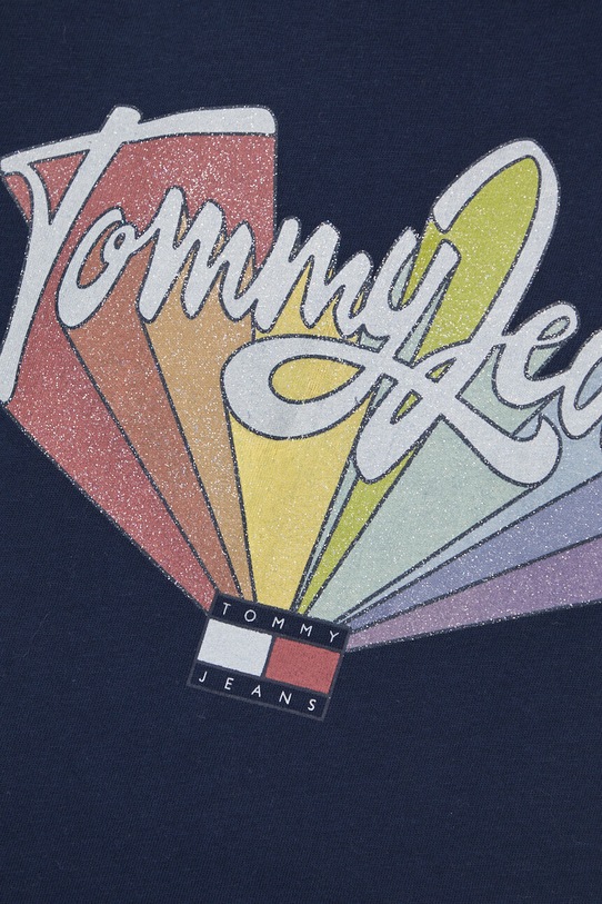 Tommy Jeans t-shirt bawełniany DW0DW17380 granatowy