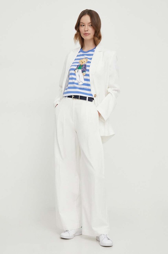 Памучна тениска Polo Ralph Lauren 211924300 син SS24
