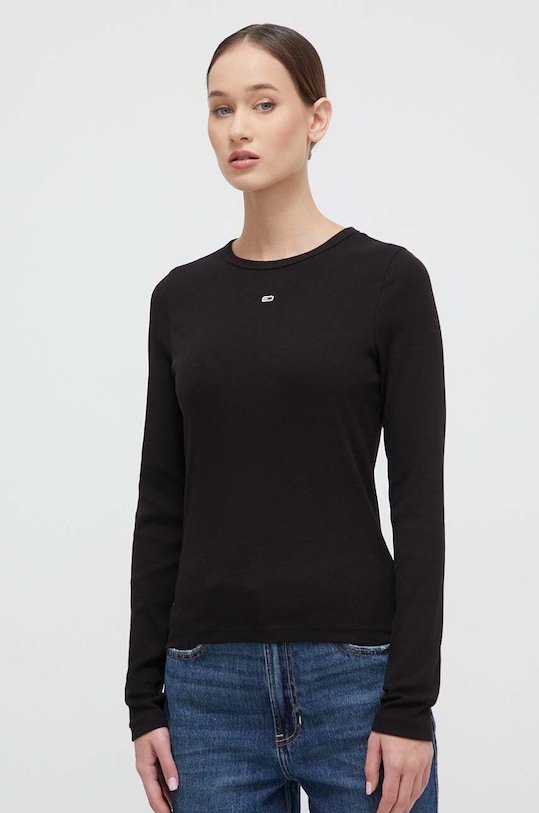 Tričko s dlouhým rukávem Tommy Jeans 2-pack slim bílá DW0DW17716