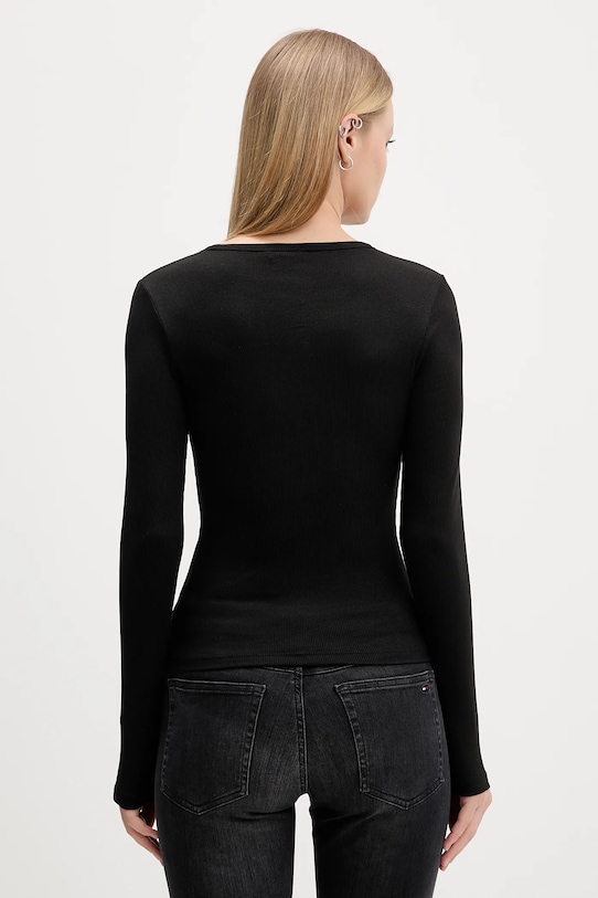 Îmbrăcăminte Tommy Jeans longsleeve 2-pack DW0DW17716 negru