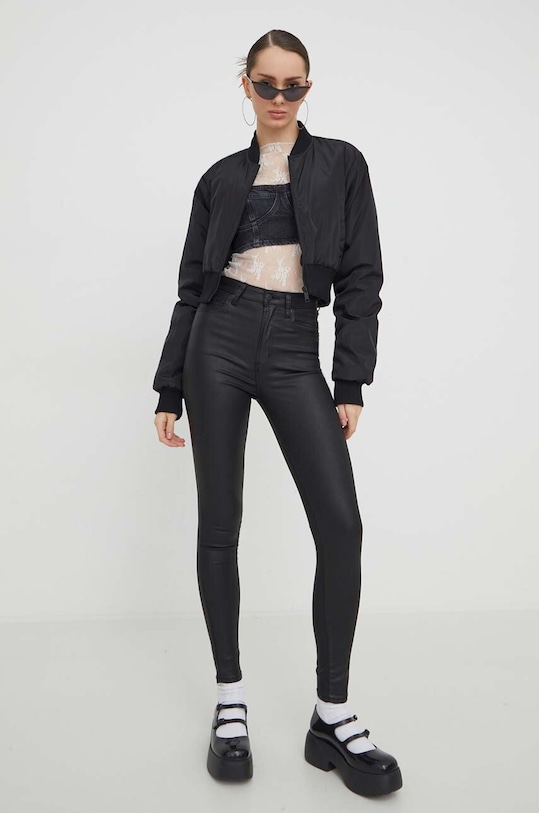 Джинсовый топ Tommy Jeans DW0DW17699 чёрный SS24