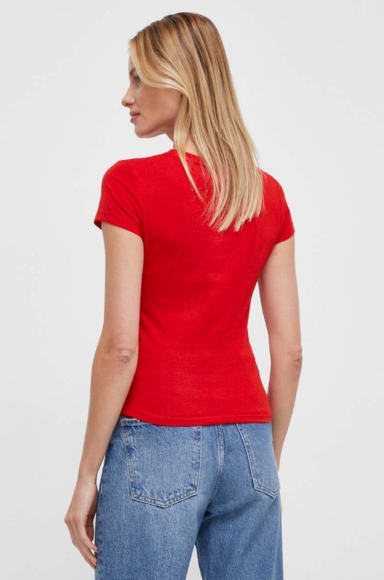 Odzież Tommy Jeans t-shirt DW0DW17357 czerwony
