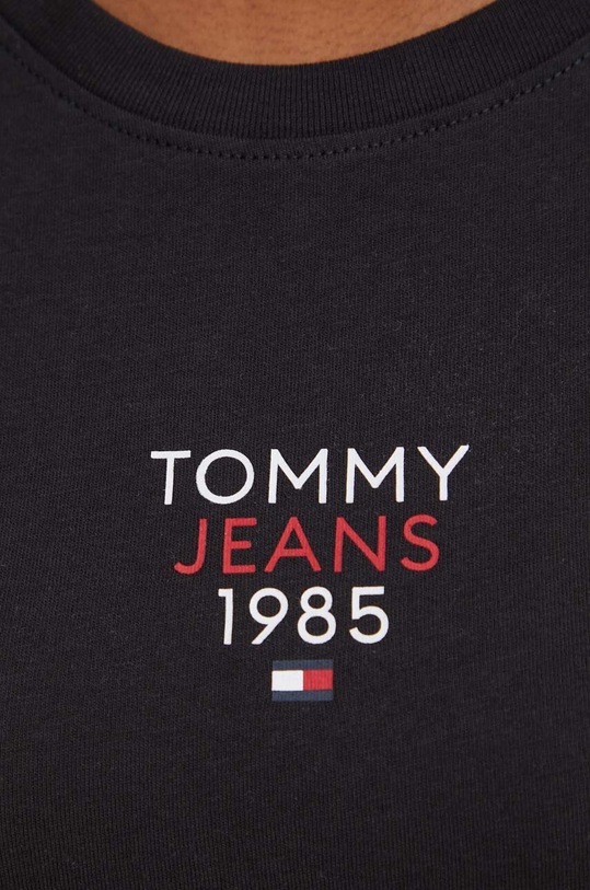 Μπλουζάκι Tommy Jeans μαύρο DW0DW17357