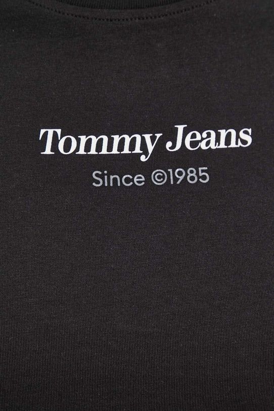 Bavlněné tričko Tommy Jeans černá DW0DW17359