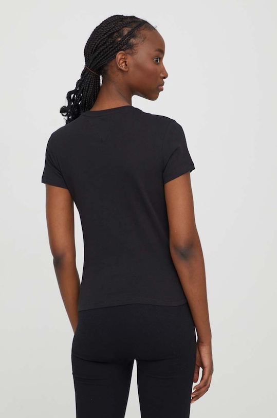 Tommy Jeans tricou din bumbac DW0DW17361 negru SS24