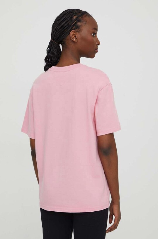 Tommy Jeans t-shirt bawełniany DW0DW17363 różowy SS24