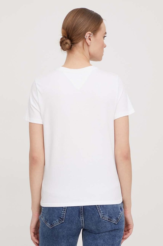 Odzież Tommy Jeans t-shirt bawełniany DW0DW17367 biały