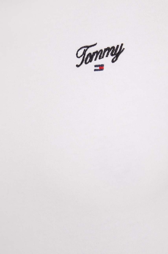 Tommy Jeans t-shirt bawełniany biały DW0DW17367