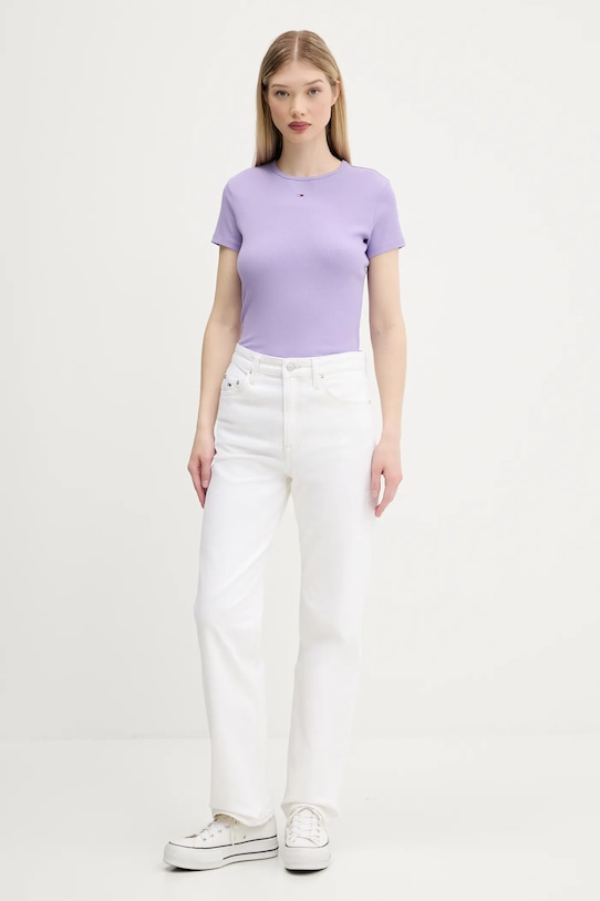 Tommy Jeans tricou DW0DW17383 violet AA00