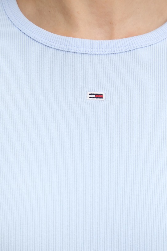 Tričko Tommy Jeans modrá DW0DW17383