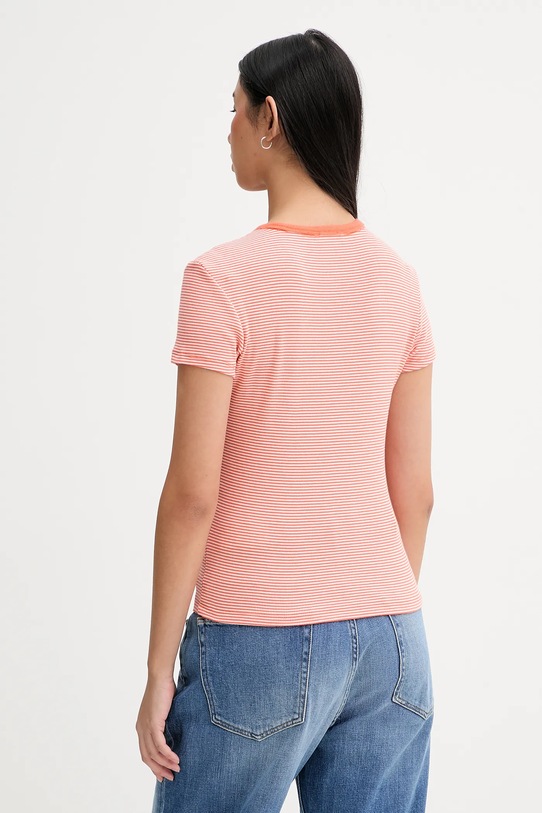 Odzież Tommy Jeans t-shirt DW0DW17383 pomarańczowy