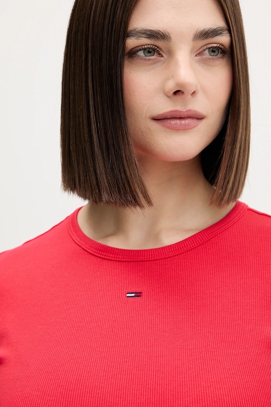 Tommy Jeans t-shirt czerwony DW0DW17383
