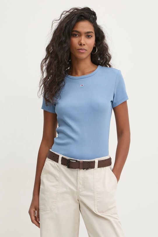 Tommy Jeans tricou albastru DW0DW17383