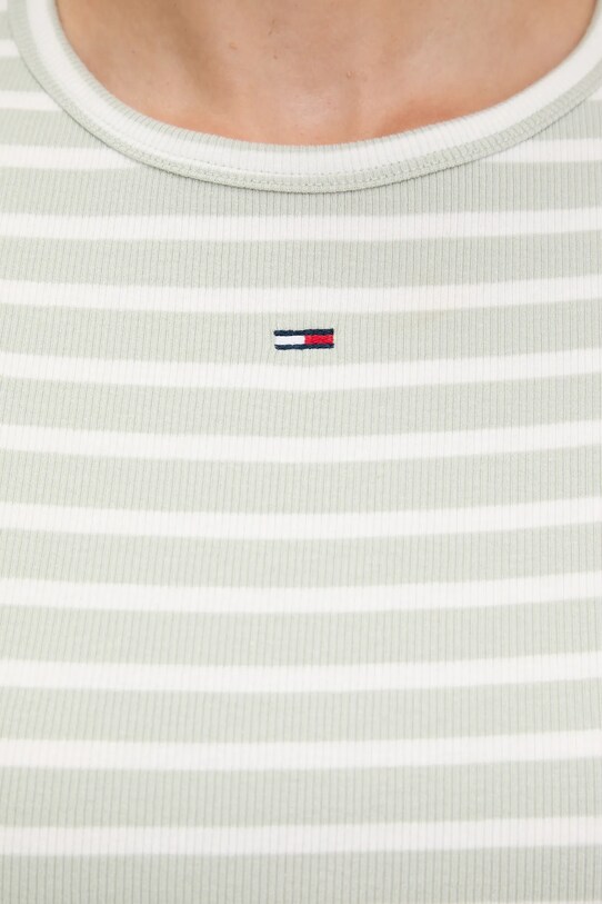 Tommy Jeans tricou verde DW0DW17383
