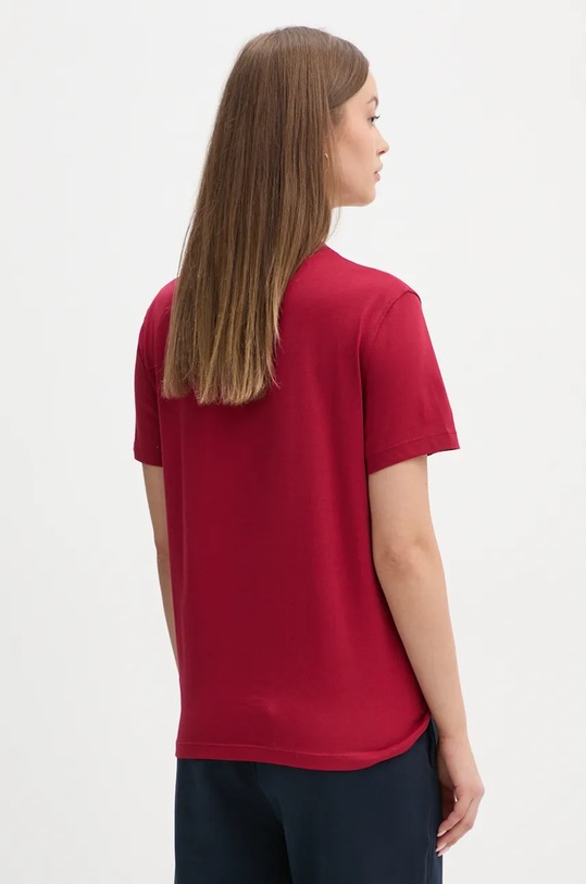 Ruházat Calvin Klein Jeans pamut póló J20J223226 burgundia