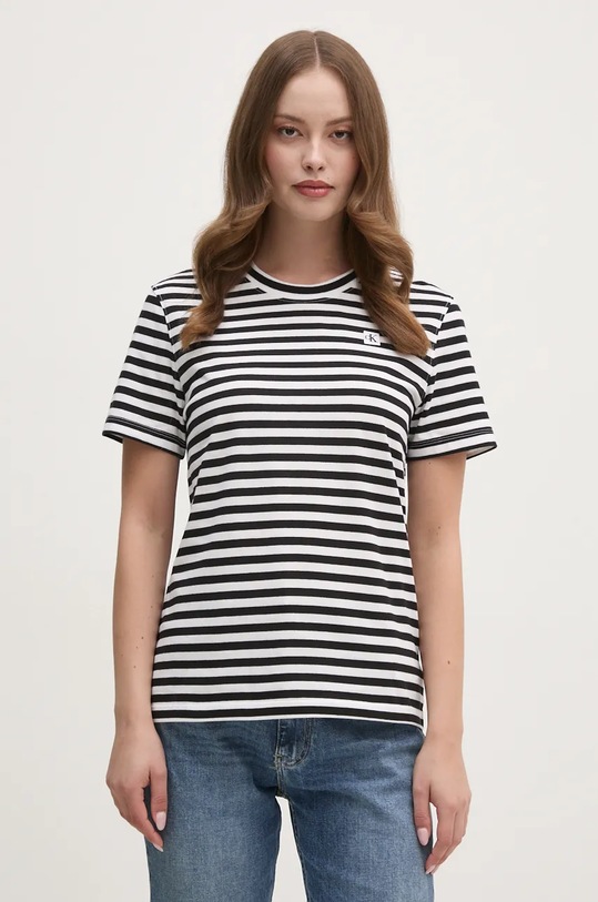 Calvin Klein Jeans t-shirt bawełniany czarny J20J223226