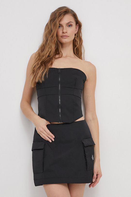 Top Calvin Klein Jeans Planet friendly crna J20J222613