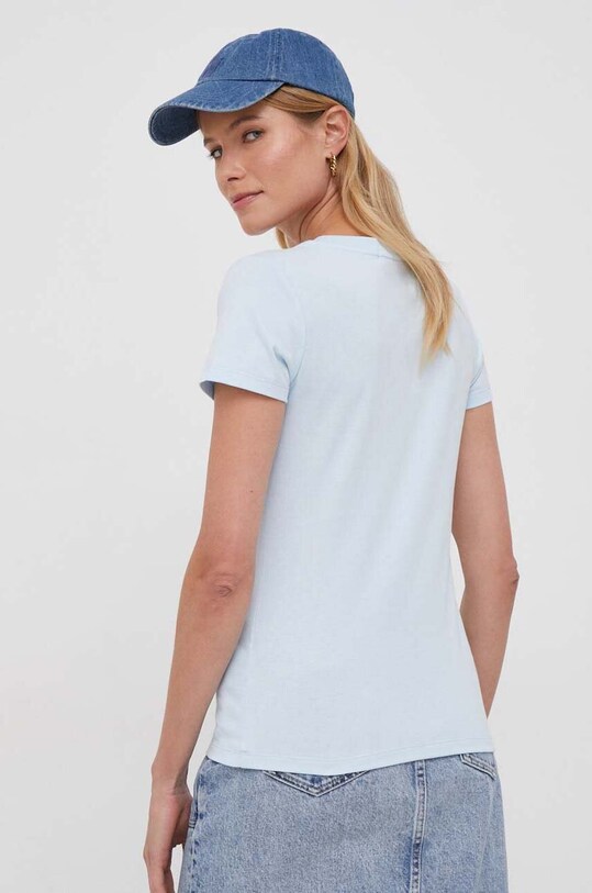 Одежда Хлопковая футболка Calvin Klein Jeans J20J222961 голубой