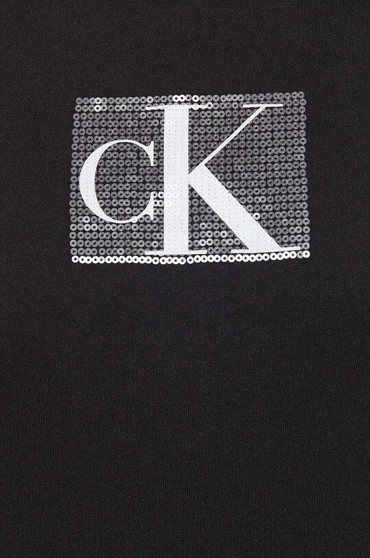 Calvin Klein Jeans tricou din bumbac negru J20J222961