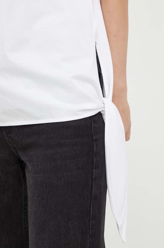 Pinko top bawełniany 103131.A1LV biały