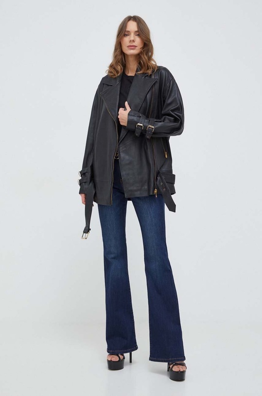 Pinko t-shirt bawełniany 100355.A1NW czarny SS24
