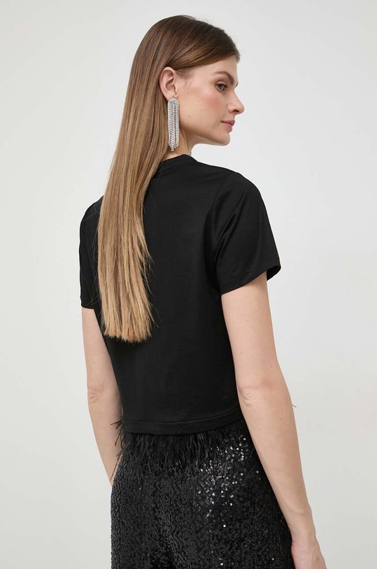 Ρούχα Βαμβακερό μπλουζάκι Pinko 103130.A1LV μαύρο