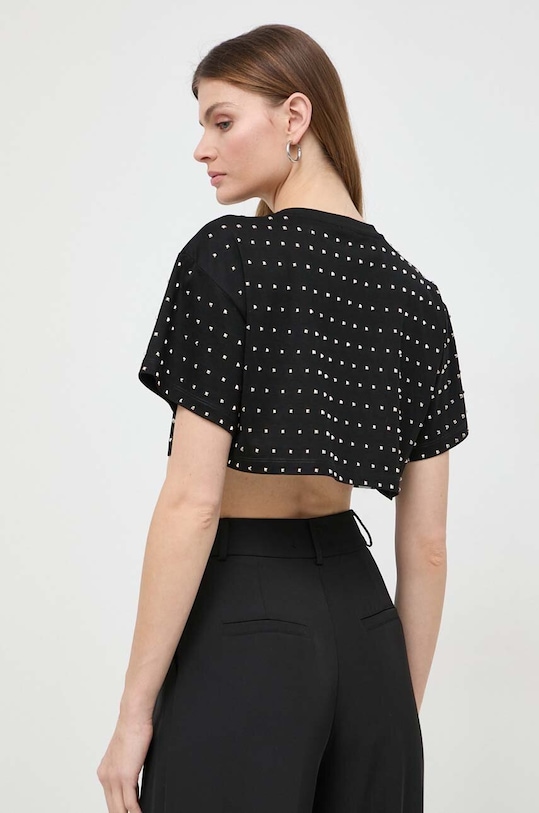 Odzież Pinko t-shirt bawełniany 103108.A1LV czarny