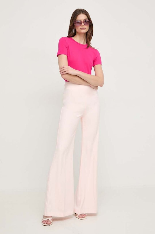 Pinko t-shirt 102955.A1L0 różowy SS24
