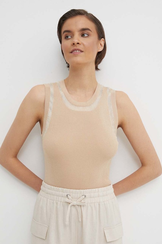 Dkny top pozostałe beżowy P4BSAP22