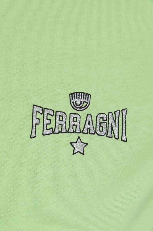 Chiara Ferragni tricou din bumbac 76CBHC01 verde