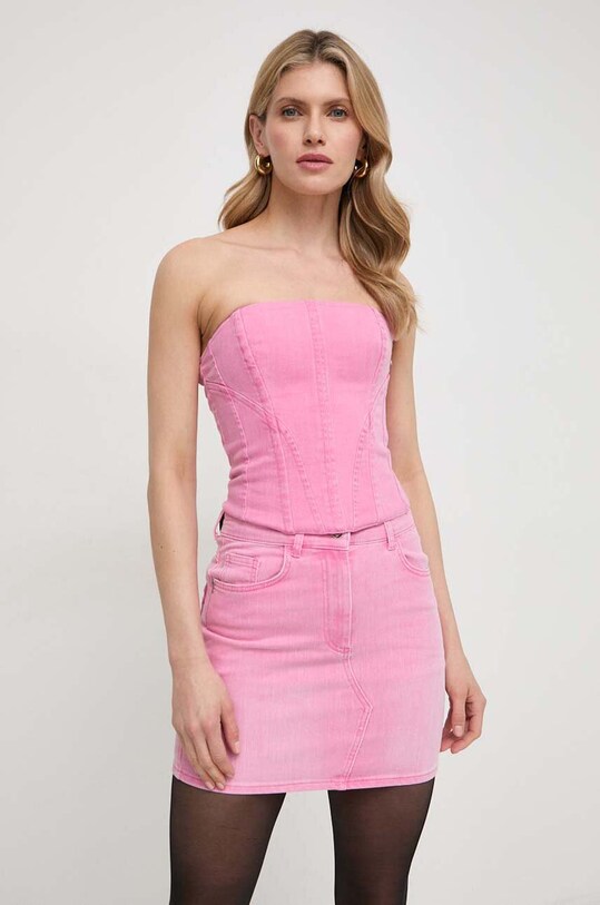 Корсет Patrizia Pepe slim розовый 8C0663.D056
