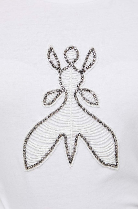 Βαμβακερό μπλουζάκι Patrizia Pepe 8M1599.J043 λευκό