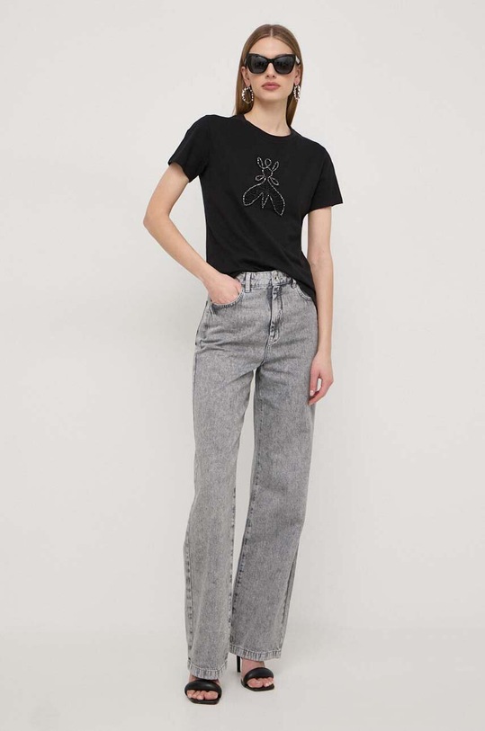 Patrizia Pepe t-shirt bawełniany 8M1599.J043 czarny AA00