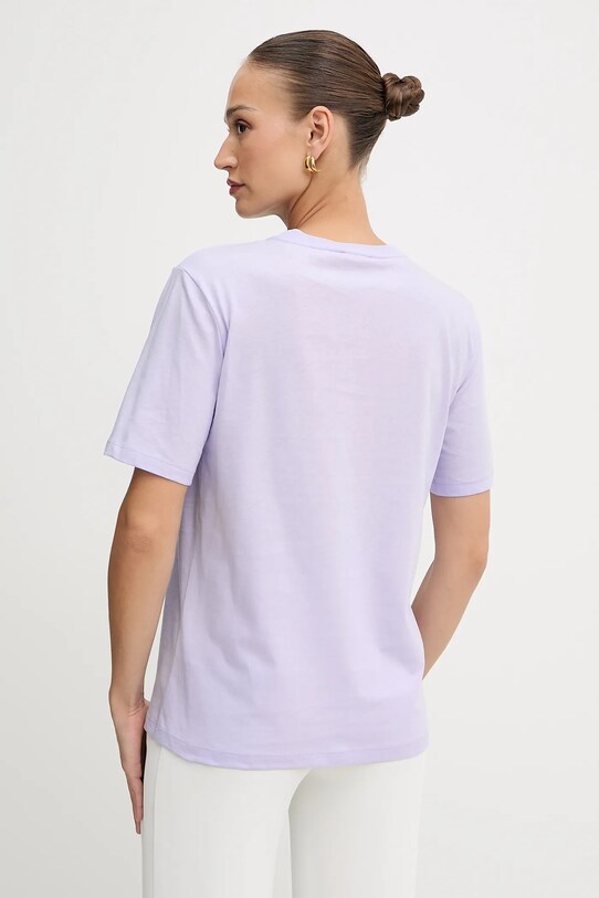 Odzież Patrizia Pepe t-shirt bawełniany 8M1612.J089 fioletowy