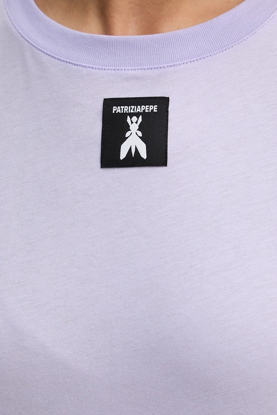 Bavlněné tričko Patrizia Pepe 8M1612.J089 fialová