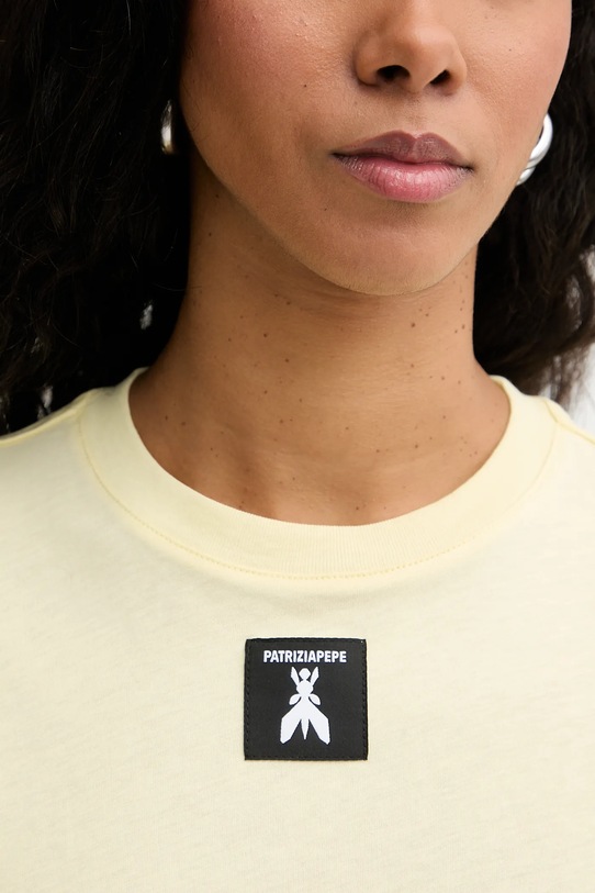 Patrizia Pepe t-shirt in cotone 8M1612.J089 giallo