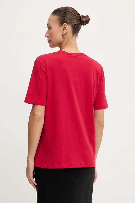 Odzież Patrizia Pepe t-shirt bawełniany 8M1612.J089 czerwony