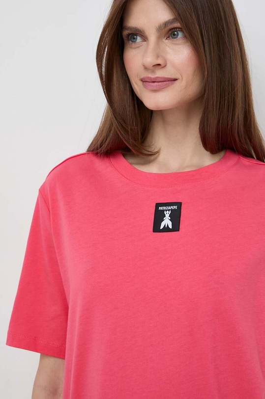 Patrizia Pepe t-shirt bawełniany różowy 8M1612.J089