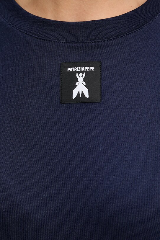 Patrizia Pepe t-shirt bawełniany 8M1612.J089 granatowy