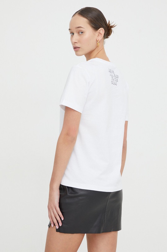 Odzież Iceberg t-shirt bawełniany F09S.6327 biały