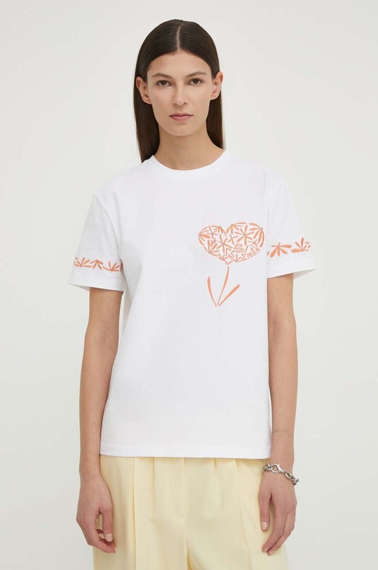 PS Paul Smith tricou din bumbac imprimeu alb W2R.232V.MP4531