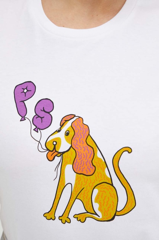 PS Paul Smith t-shirt bawełniany W2R.G799.MP4367 biały