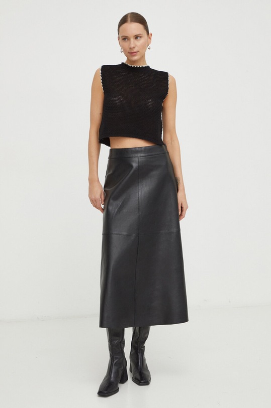 Alohas top bawełniany R100418 czarny SS24